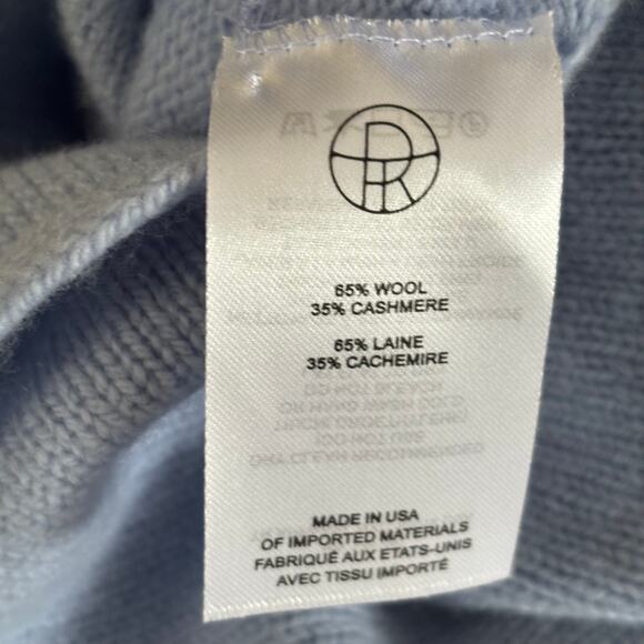 The Row Ellet Cashmere Wool Knit Crewneck Sweater Pastel Blue Size Large NWT - Picture 8 of 9